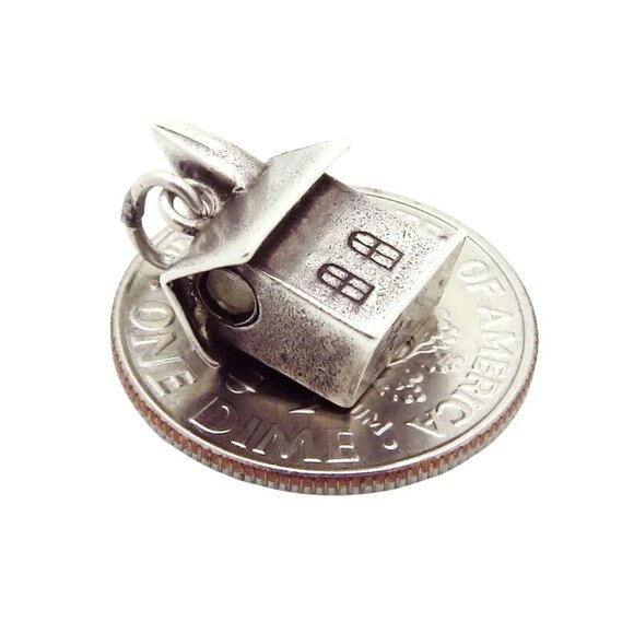 Vintage Sterling Silver Walter Lampl Church The Lord's Prayer Charm 1930s - Picture 8 of 8